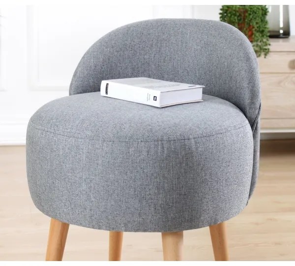 Poltroncina per bambini NIKI Ø 46 cm grigia