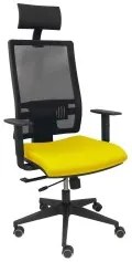 Sedia Ufficio con Poggiatesta PC B10CRPC Giallo