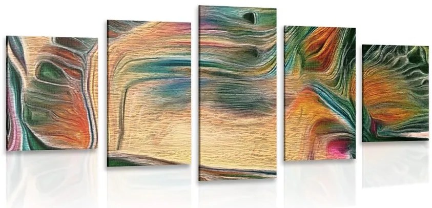 Quadri 5 pezzi – Astrazione psichedelica