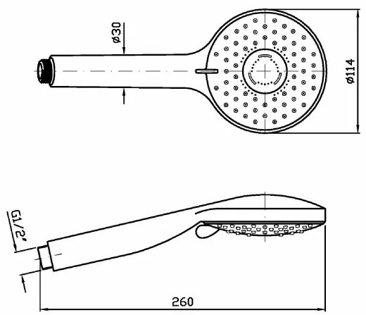 Doccetta 3 Getti In Abs Cromo Zucchetti Medameda Z94731