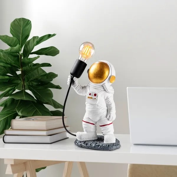 Lampada per bambini ASTRONAUT 1xE27/40W/230V rame/bianco