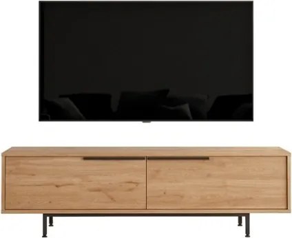 Mobile TV Con Piedini In Ferro 2 Ante Frontali 160x36x45 Ocean Legno