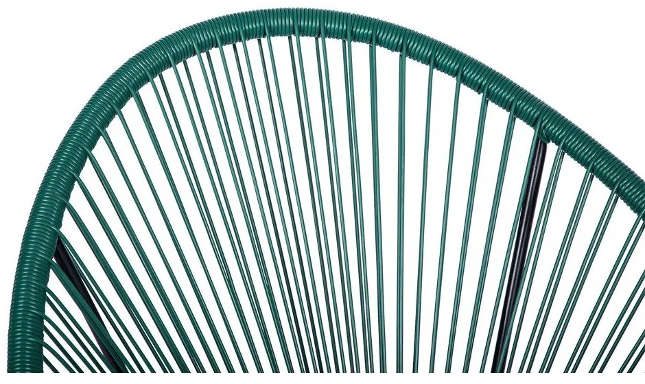 Poltrona da giardino verde in rattan artificiale Avocado - Bonami Selection