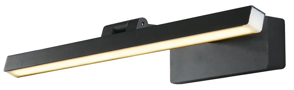 Applique Moderna Corfù Acciaio Nero Alluminio Led 7,86W 3000K