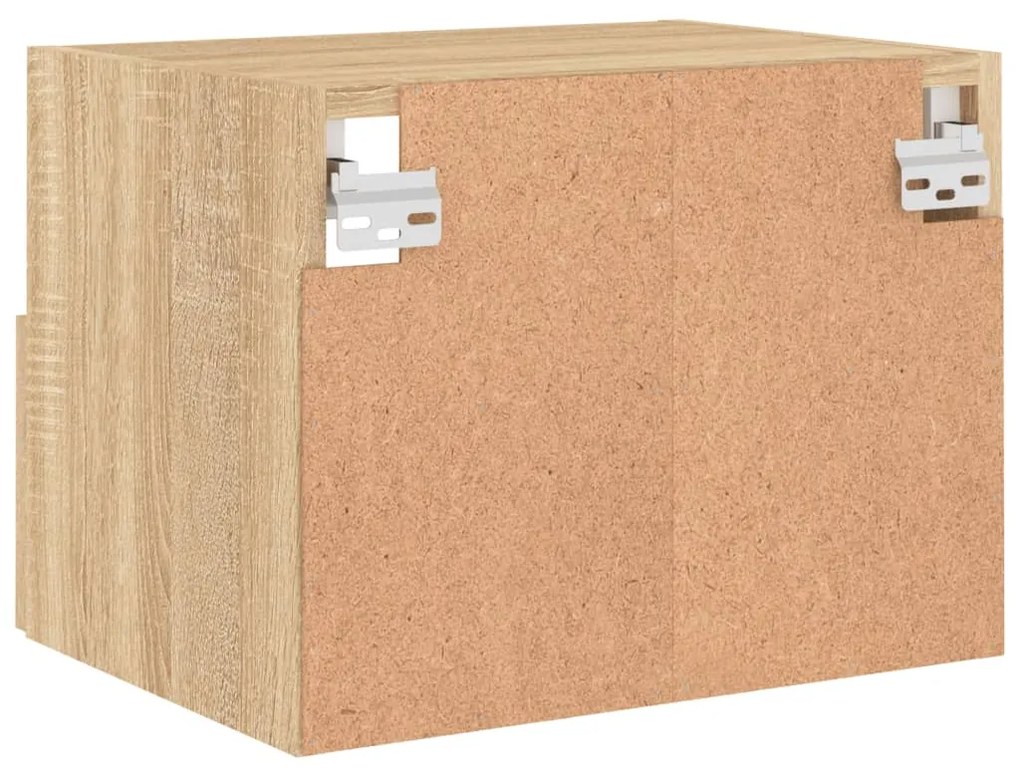 Mobili TV Muro 2pz Rovere Sonoma 40x30x30 cm Legno Multistrato