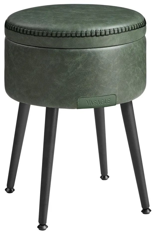 Pouf in pelle CORE verde