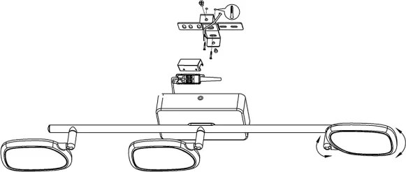 Eglo 97693 - Luce Spot a LED RGB PALOMBARE-C 3xLED/5W/230V
