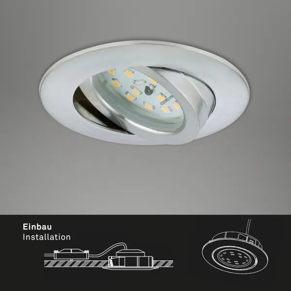 Briloner 7296-019 - Lampada LED da incasso per bagni LED/6,5W/230V IP23