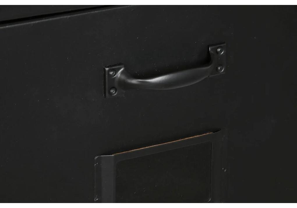Cassettiera Home ESPRIT Nero Metallo Loft 75 x 45 x 80 cm