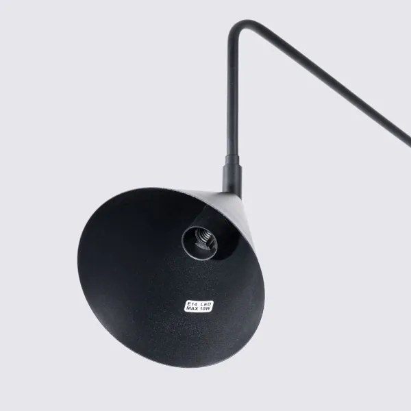 Sollux SL.1697 - Applique NOX 1xE14/10W/230V nero