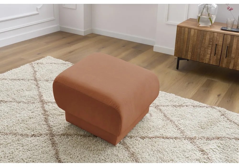 Pouf arancione Bourbon - Bobochic Paris