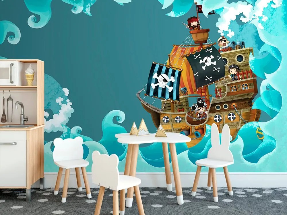Carta da parati – Nave pirata sul mare