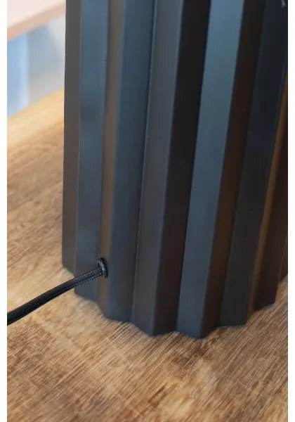 Markslöjd 108670 - Lampada da tavolo HASHIRA 1xE27/40W/230V bianco/nero