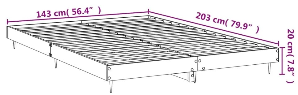 Giroletto Bianco 140x200 cm in Legno Multistrato