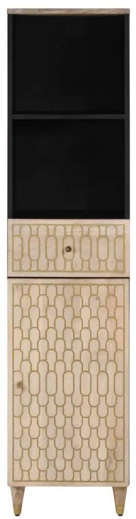 Mobile da bagno 38x33x160 cm in legno massello di mango