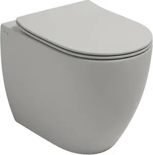 Vaso WC filomuro OLYMPIA CERAMICA best, sedile incluso P 36 x L 36 x H 42 cm ghiaccio opaco