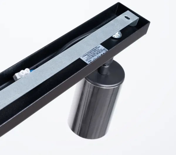 Sollux SL.1367 - Faretto WINX 2xGU10/10W/230V nero/cromo