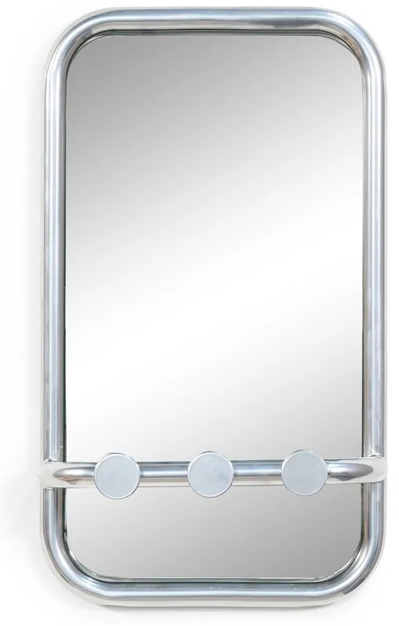 Pannello appendiabiti argentato in metallo 35x60x11 cm Retro – Spinder Design