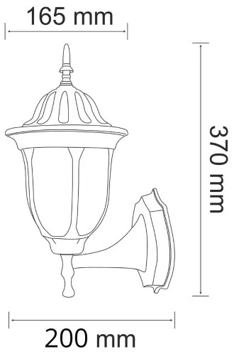 Applique da esterno FLORENCJA 1xE27/20W/230V IP43
