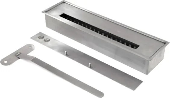 Camino a bioetanolo inserto con bruciatore ad incasso 1,8 lt 58x28xH52