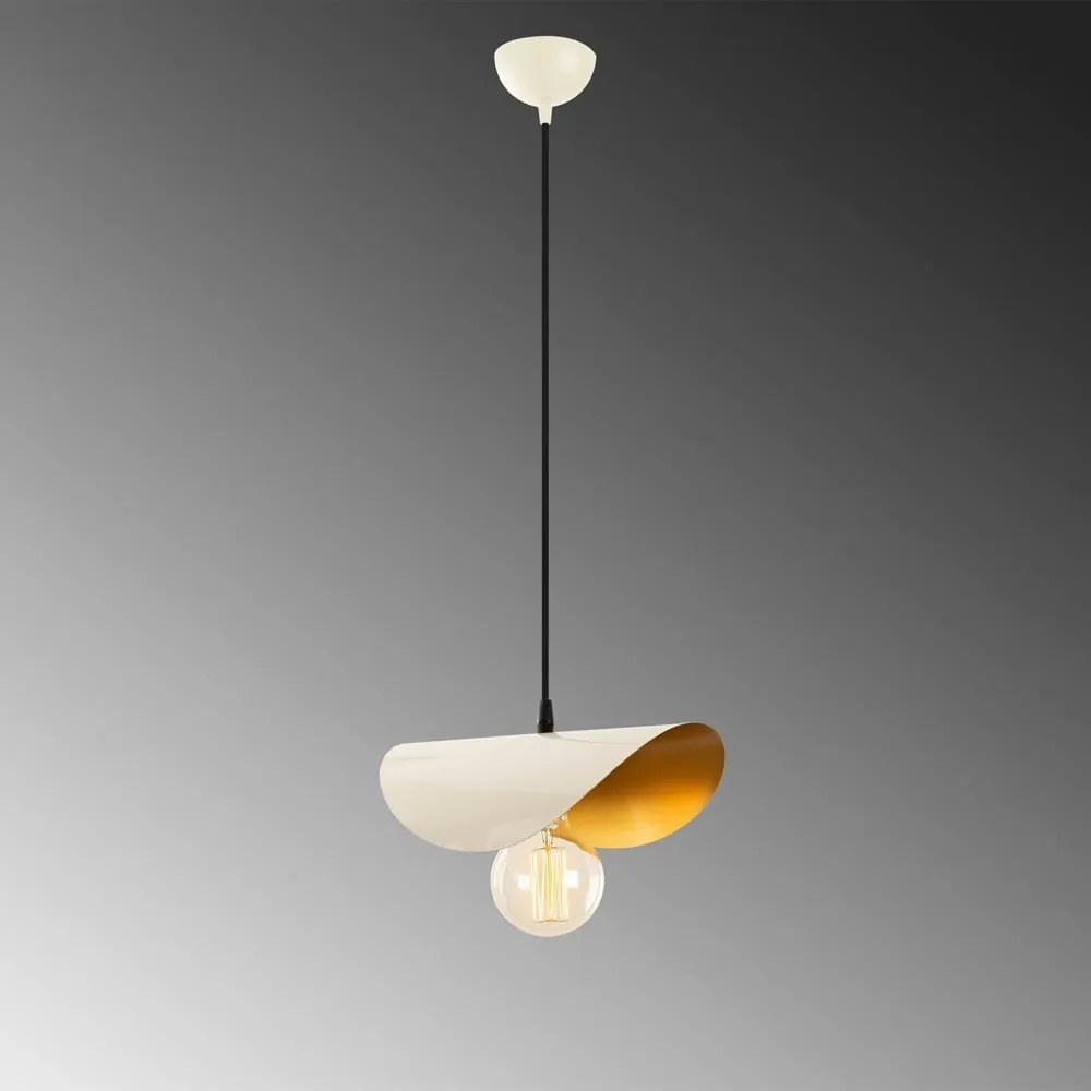Lampadario bianco/dorato Sivani – Opviq lights