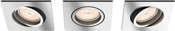 Philips - Set da 3 faretti LED RGBW dimmerabili da incasso DONEGAL 1xGU10/4,8W/230V+telecomando