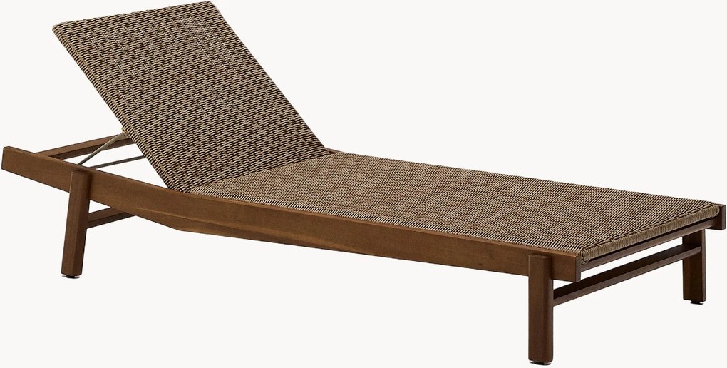 Lettino prendisole in legno di acacia Itani