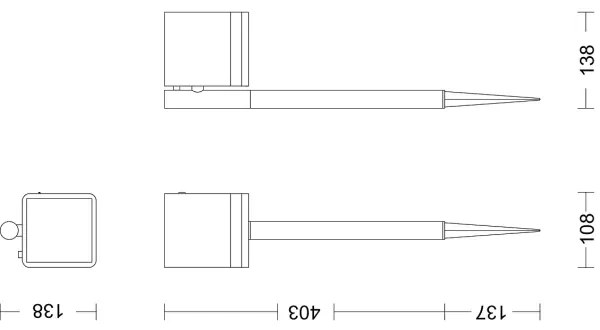 Philips - Lampada solare LED VIRONA LED/1,8W/3,7V 2700K IP44
