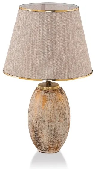 Lampada da tavolo RAMZES 1xE27/40W/230V crema/oro