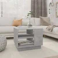 Tavolino da Salotto Grigio Cemento 55x55x43 cm in Truciolato cod mxl 61079