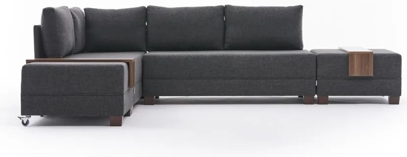 Divano angolare antracite (angolo sinistro) Fly - Balcab Home