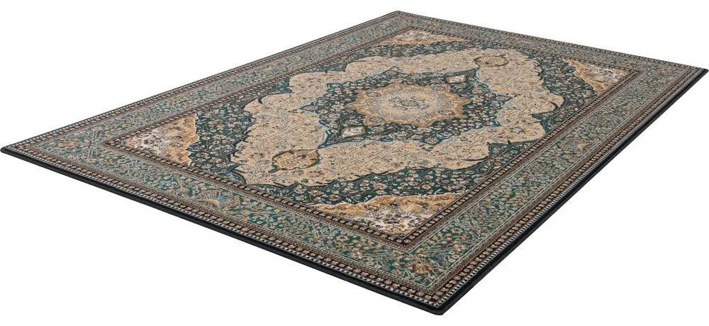 Tappeto in lana verde 160x240 cm Charlotte - Agnella