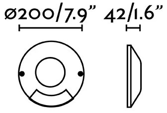 FARO 70285 - Lampada LED segnapasso da esterno LOTH-1 LED/6W/230V IK10 IP67