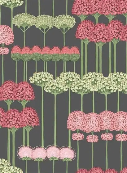Cole & Son Carta da parati Allium - Charcoal