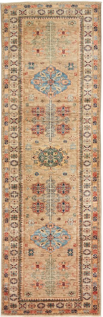 Kazak Tappeto 80 x 260 Marrone (Pakistan) Annodato A Mano