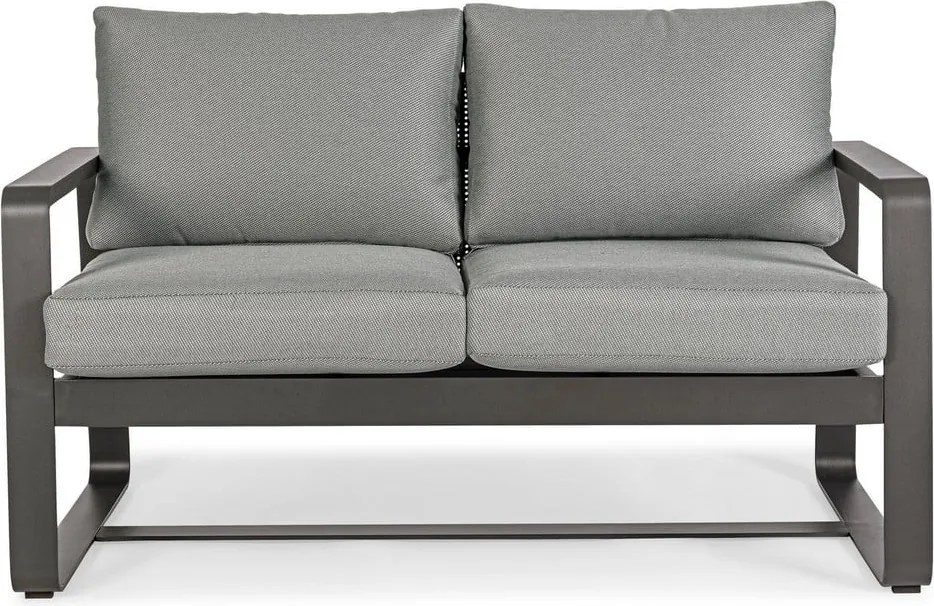 Divano da giardino grigio in alluminio Merrigan – Bizzotto