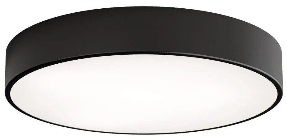 Plafoniera da bagno CLEO 4xE27/24W/230V diametro 50 cm nero IP54