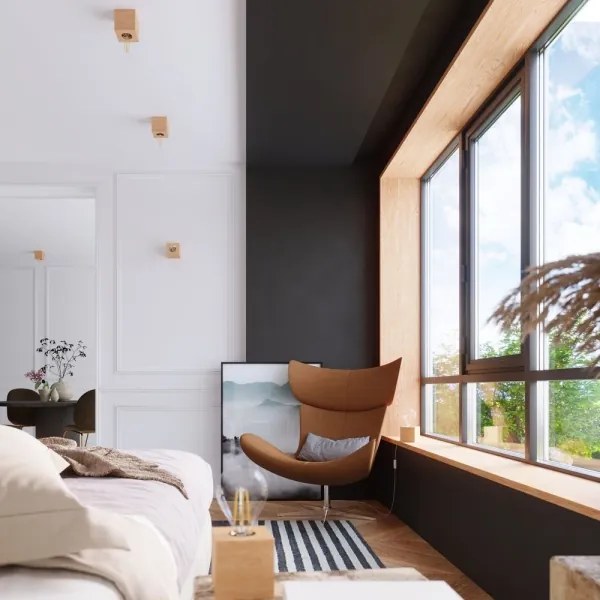 Sollux SL.0675 - Plafoniera ABEL 1xE27/60W/230V legno