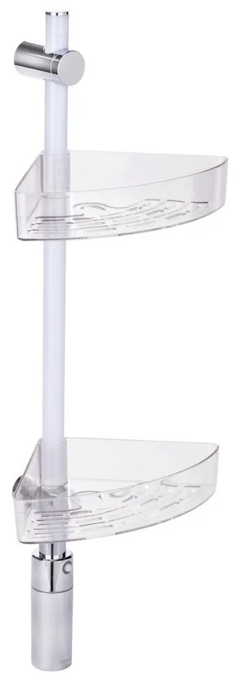 Mensola trasparente autoportante per il bagno - Wenko