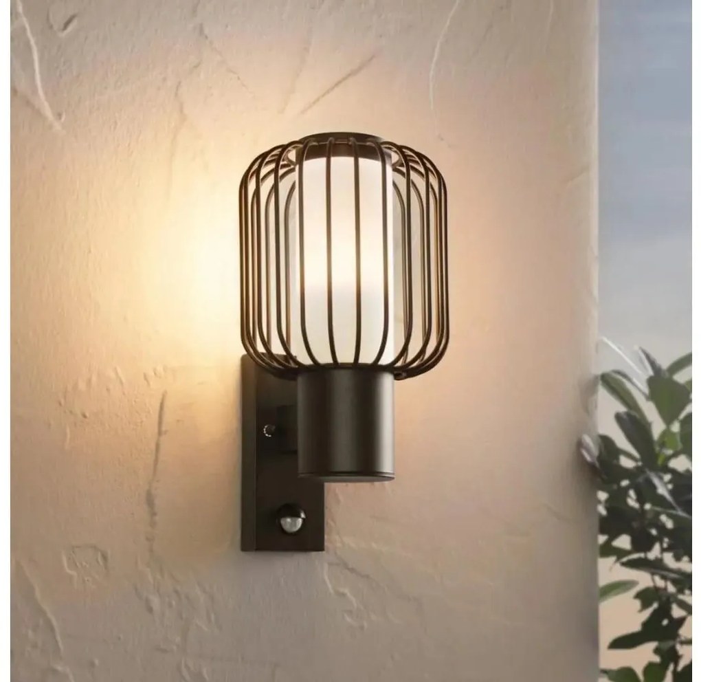 Eglo 98722 - Applique da esterno con sensore RAVELLO 1xE27/28W/230V IP44