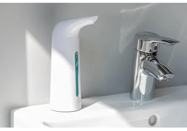 WENKO 24841100 - Dispenser per sapone LARINO 9x21,5 cm bianco