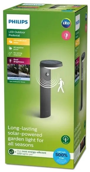 Philips - Lampada solare LED con sensore TYLA LED/1,2W/4V 4000K IP44