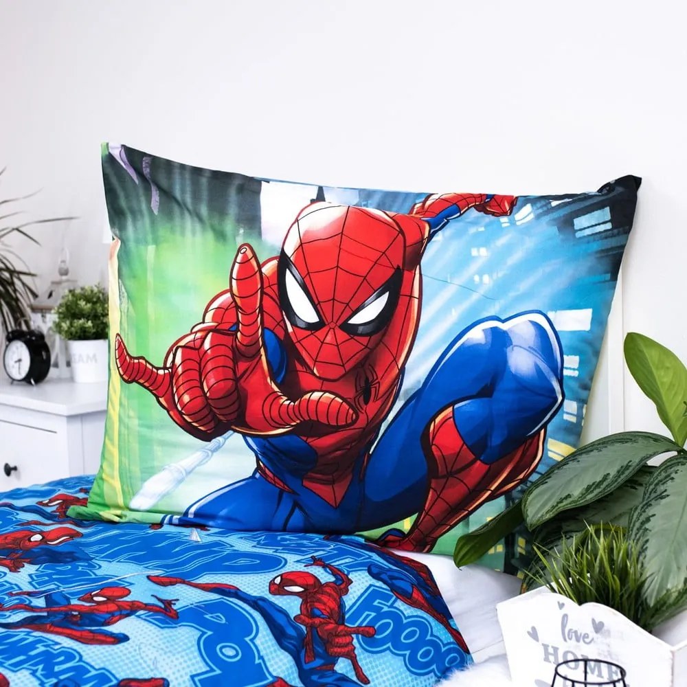 Biancheria da letto per bambini in cotone per letto singolo 140x200 cm Spider-man – Jerry Fabrics