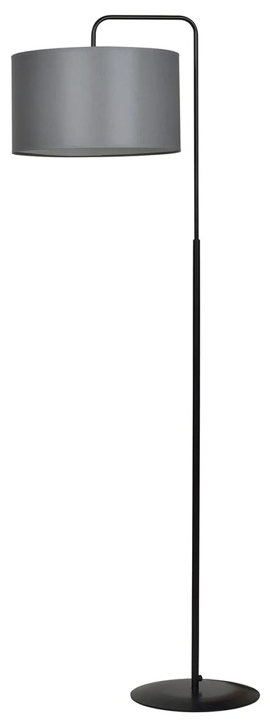 Piantana Contemporaneo Sigfrido Acciaio Nero Grigio 1 Luce E27 Ip20
