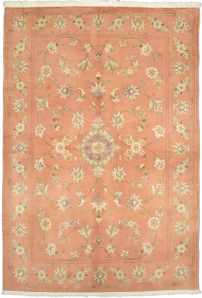 Tabriz Tappeto 240x170 Beige (Iran) Annodato A Mano