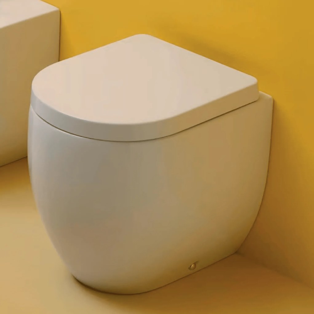 Wc a Terra Kerasan "Flo 48" Bianco Lucido