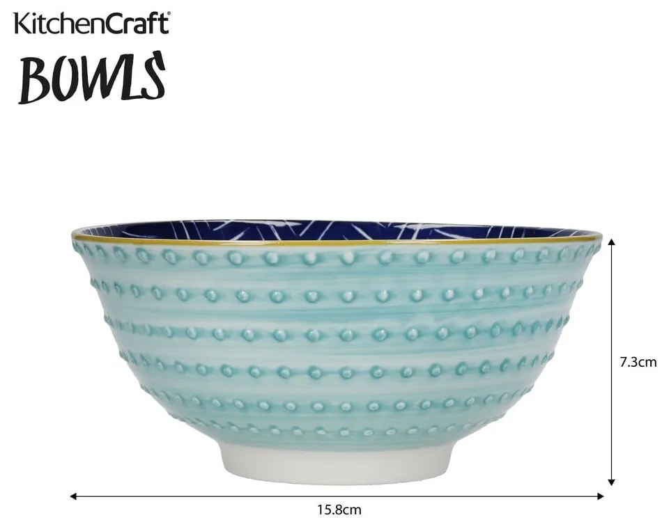 Set di 4 ciotole in ceramica, ø 16,5 cm - Kitchen Craft