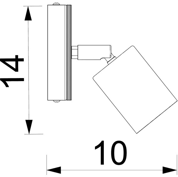 Faretto da parete TULON 1xGU10/8W/230V nero/quercia