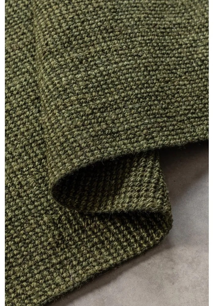 Passatoia color kaki in iuta 80x200 cm Bouclé – Hanse Home