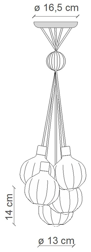 Lampadario Vintage Decò Afoxe' Alluminio Ceramica Vetro Mix 1 Luce E14
